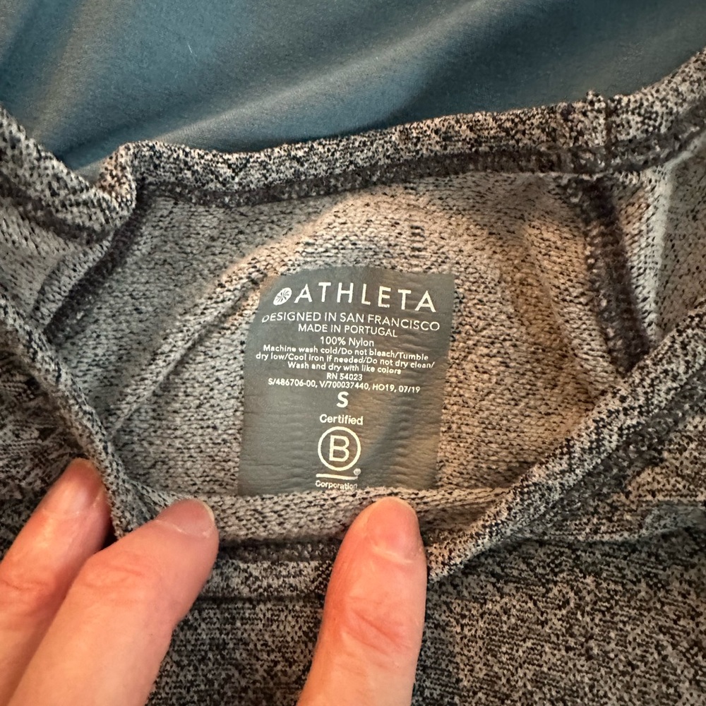 Athleta Gray Knit Top